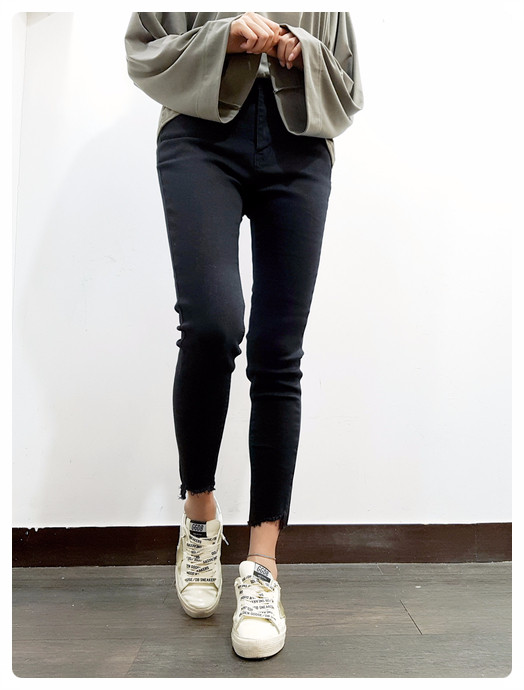 Women Jeans Pants May May Cut short skirt black sk