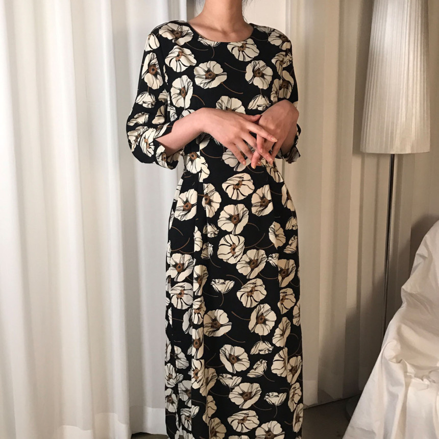 New Women Dress Paradise Flower Long One Piece Bea