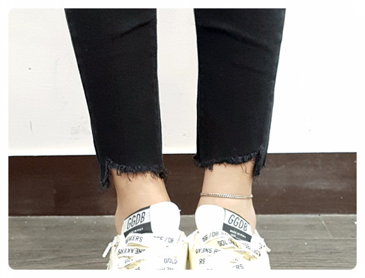 Women Jeans Pants May May Cut short skirt black sk