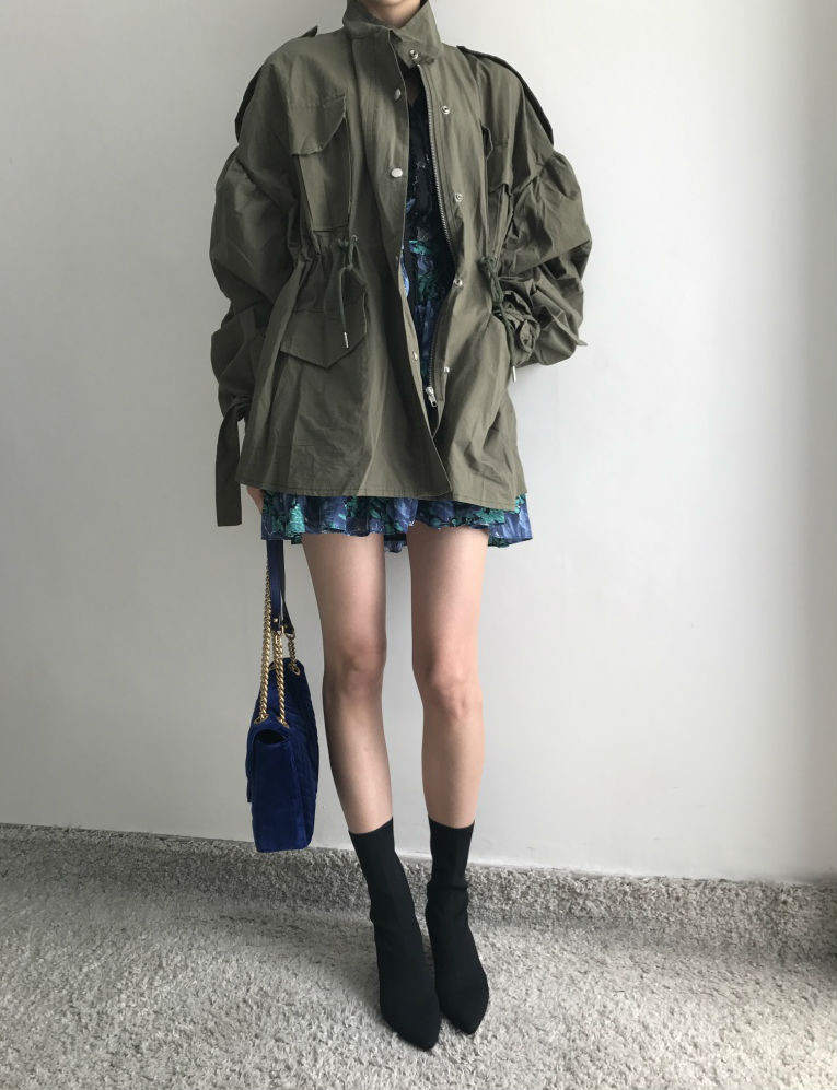 New Women Dress Flower One Piece Modern and Chic F