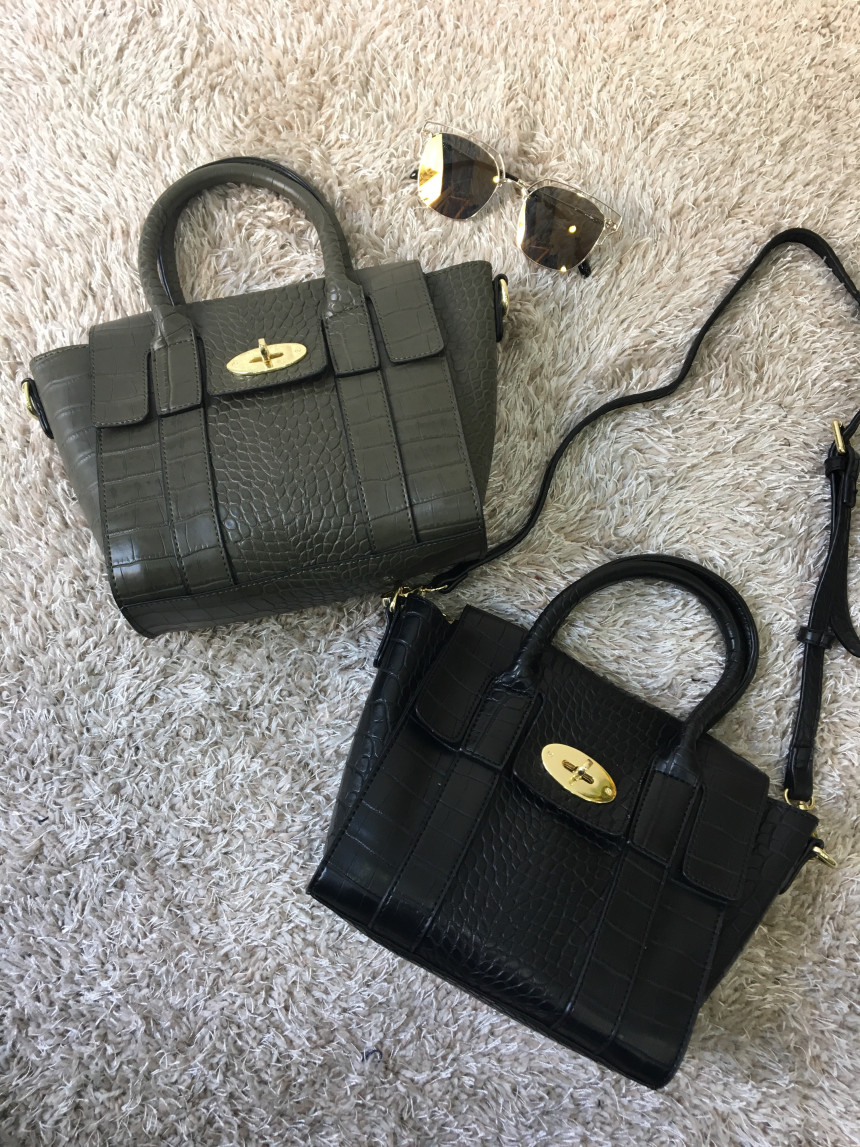 New Mini Alligator Handbag 2col