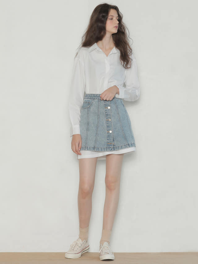 디자이너윈도 : 네이버쇼핑 [스튜디오지] DENIM WIDE PANTS
