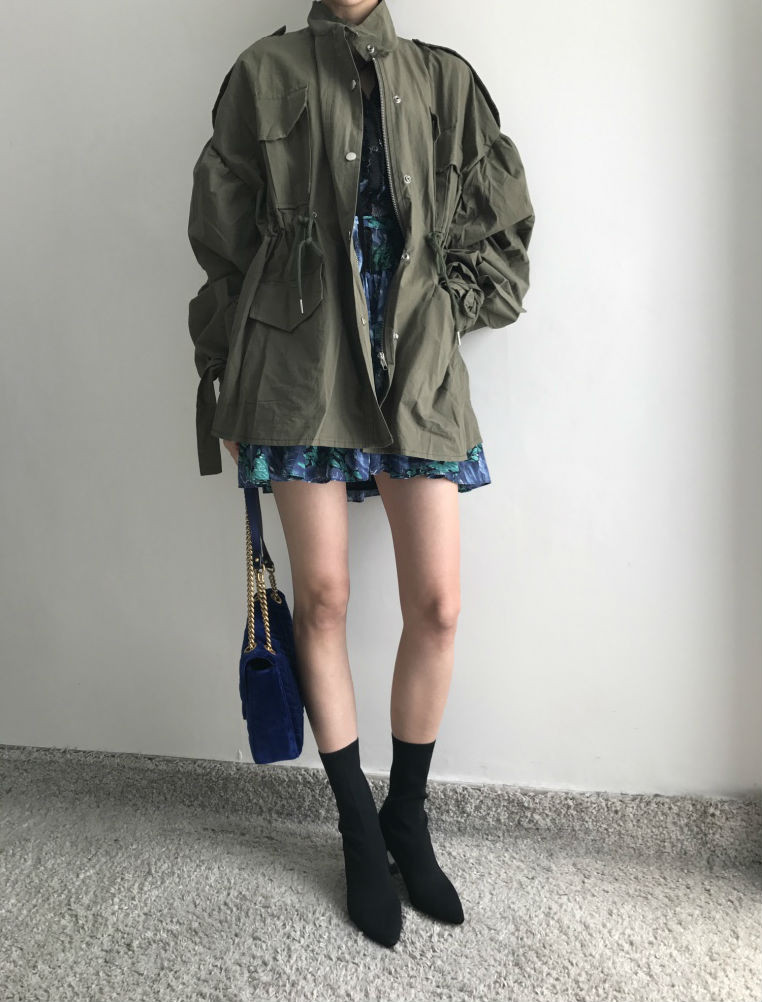 New Women Dress Flower One Piece Modern and Chic F