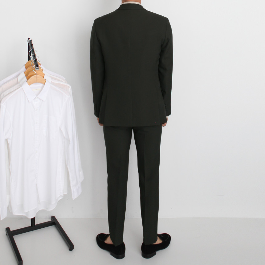 New Men's Pants Classic Slim Suit Slacks Khaki 