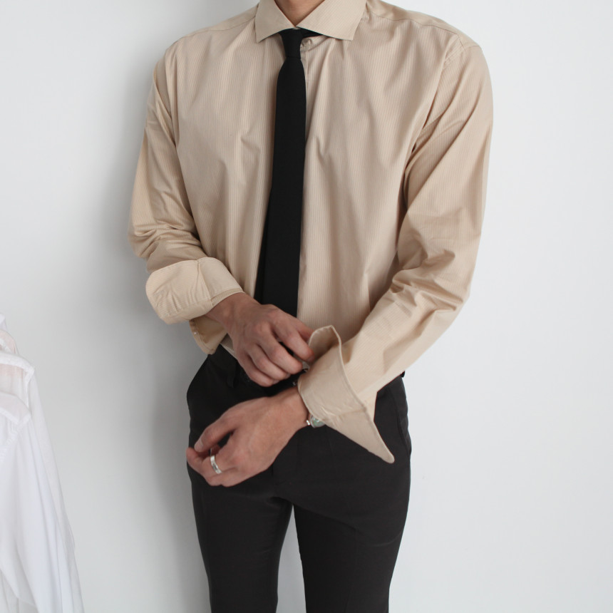 New Men's Pants Classic Slim Suit Slacks Khaki 