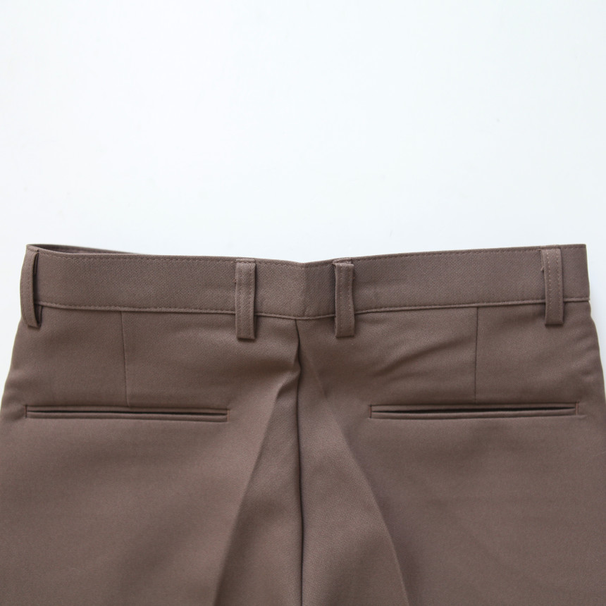 New Men's Pants Classic Slim Suit Slacks Khaki 