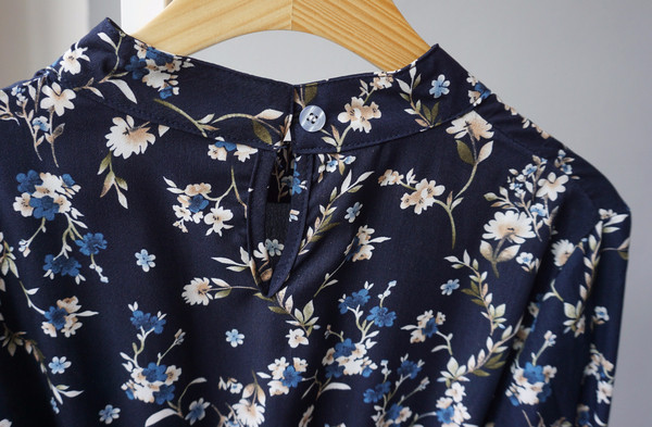 New Women Dress Bumpy Flower Slub Pleat Midi Dress