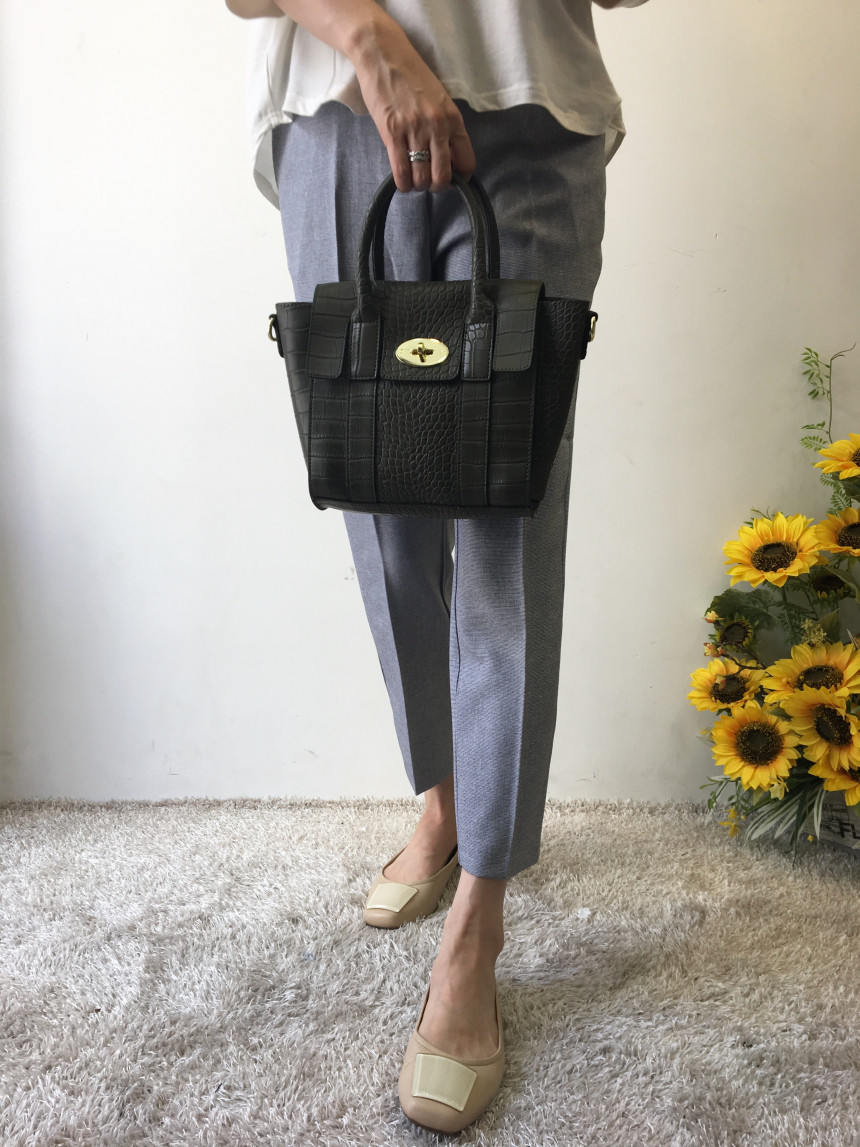 New Mini Alligator Handbag 2col