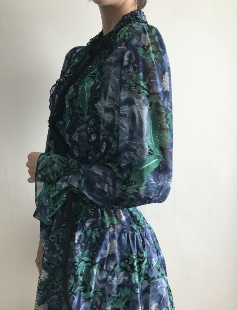 New Women Dress Flower One Piece Modern and Chic F