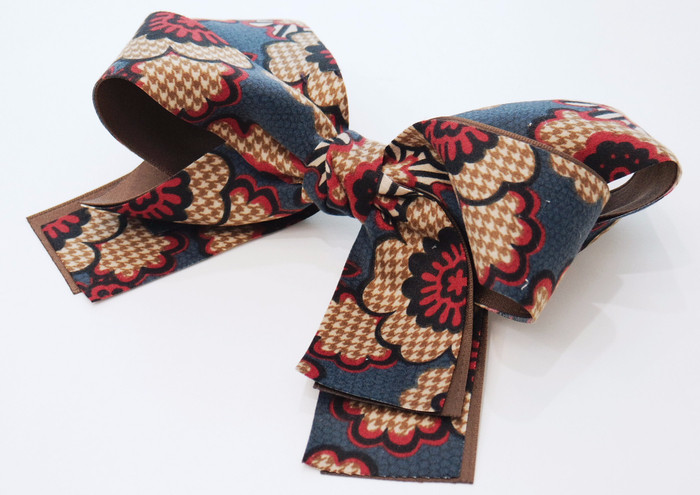 NEW HAIR CLIP HOOP Flower Pie Wang Ribbon Hairpin 