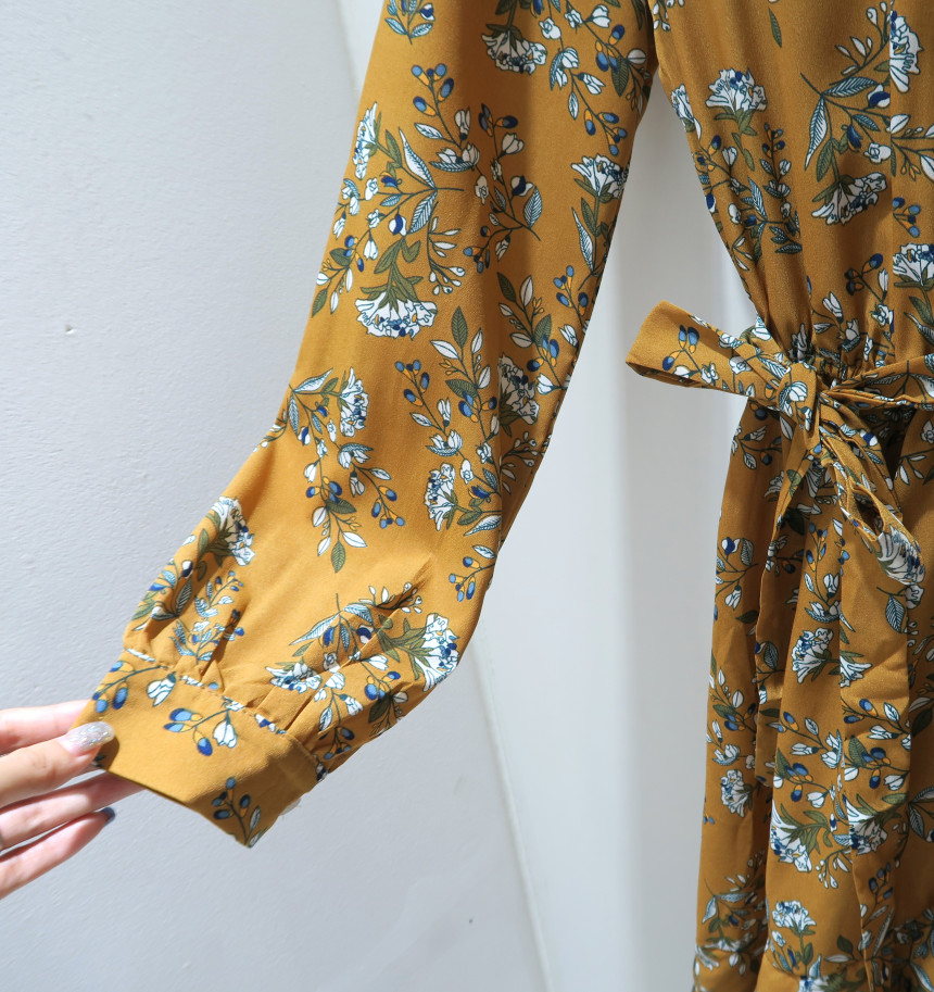 New Women Dress Unpruned Frill Flower One Piece Au