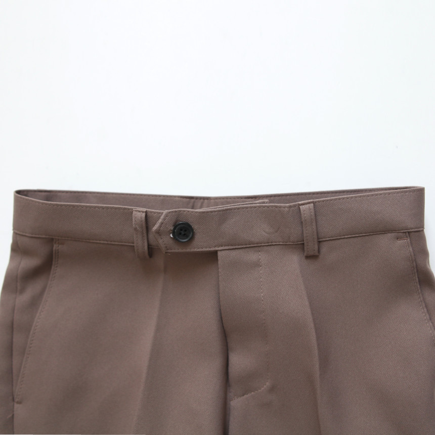 New Men's Pants Classic Slim Suit Slacks Khaki 