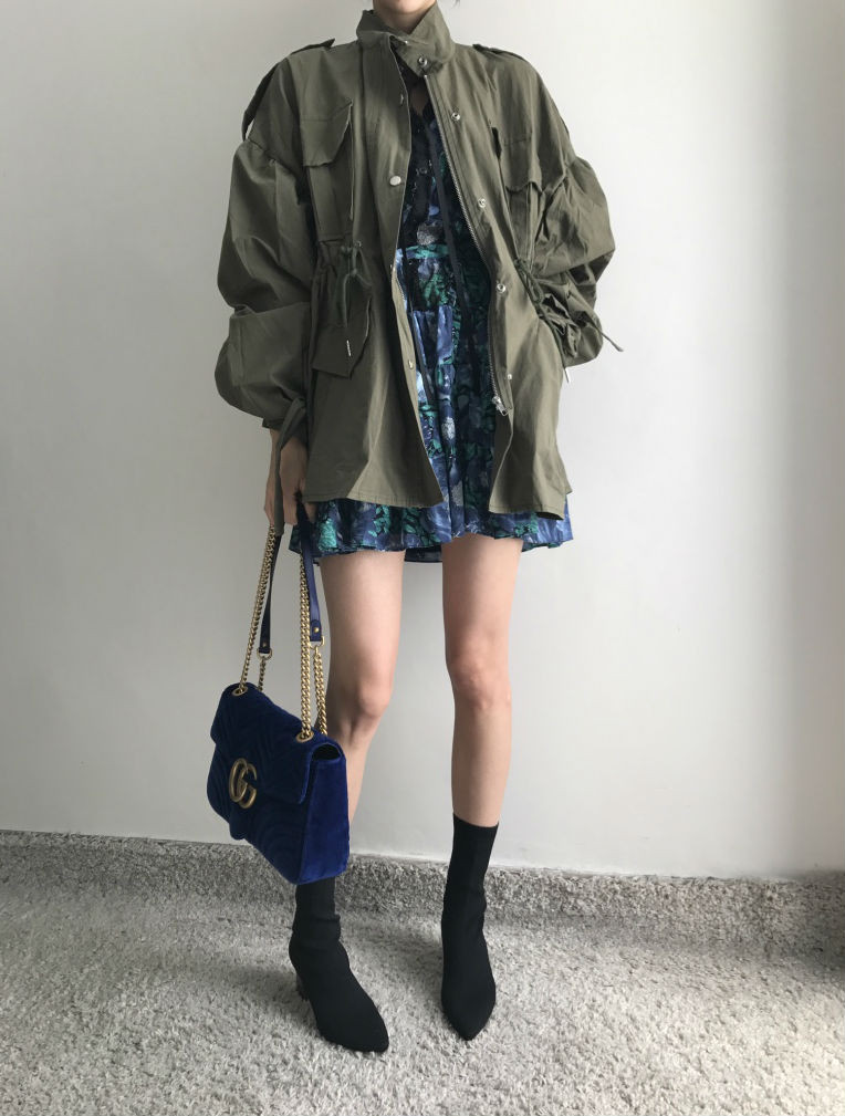 New Women Dress Flower One Piece Modern and Chic F