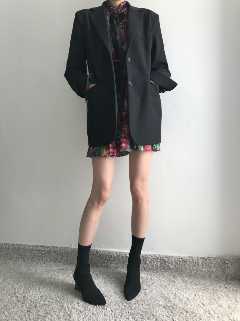 New Women Dress Flower One Piece Modern and Chic F