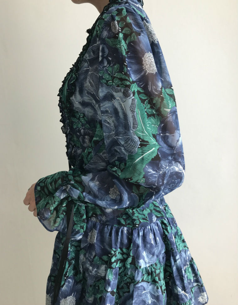 New Women Dress Flower One Piece Modern and Chic F