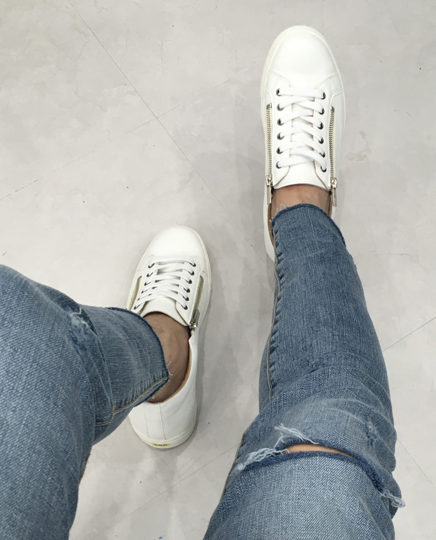 Men Height Shoes Men's Side Zipper Pin-up Sneak