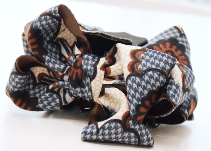 New flower pie king tongs ribbon hairpin 4color ba