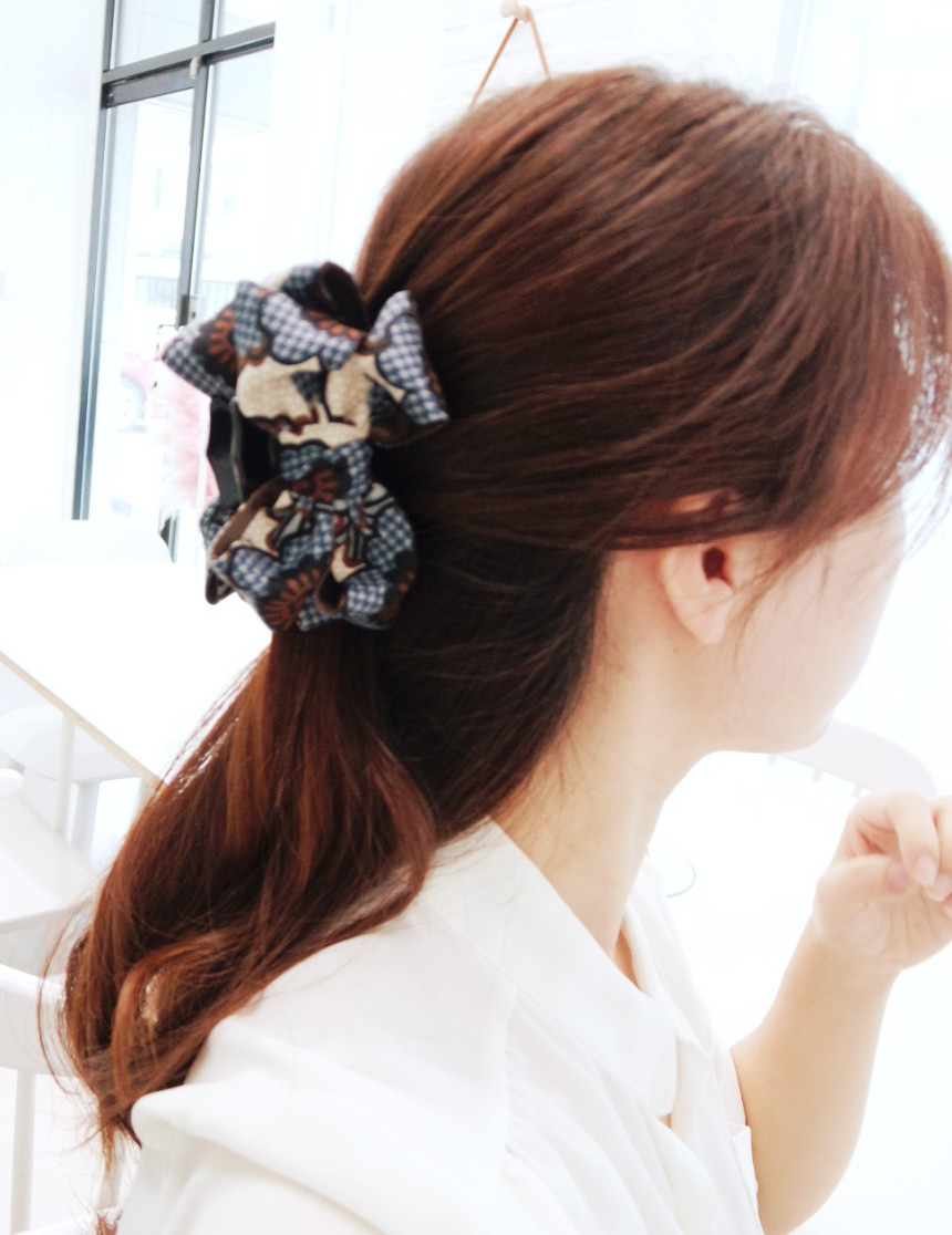 New flower pie king tongs ribbon hairpin 4color ba