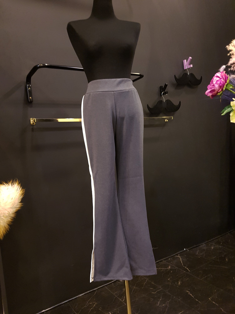 New Women's Pants Track Span Side Line Color Bo