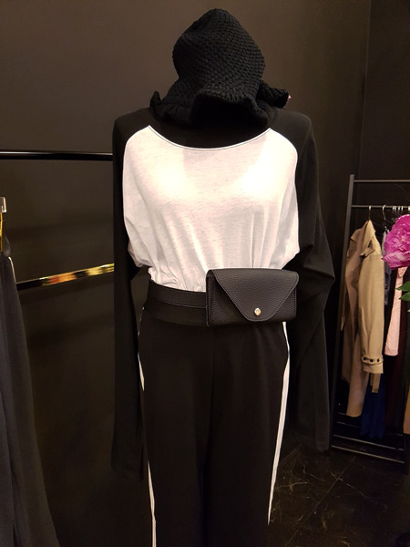 New Women's Pants Track Span Side Line Color Bo