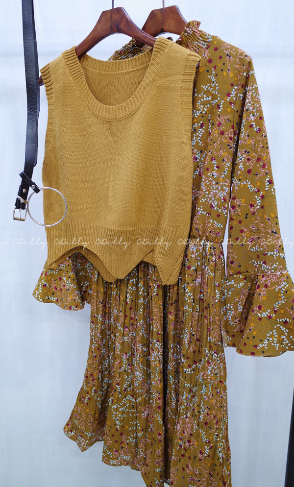 New Women Dress Flower One-piece Vest Coat Women T