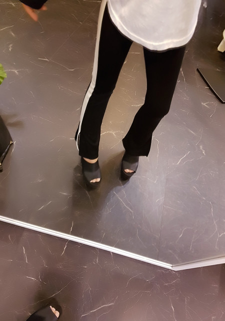 New Women's Pants Track Span Side Line Color Bo