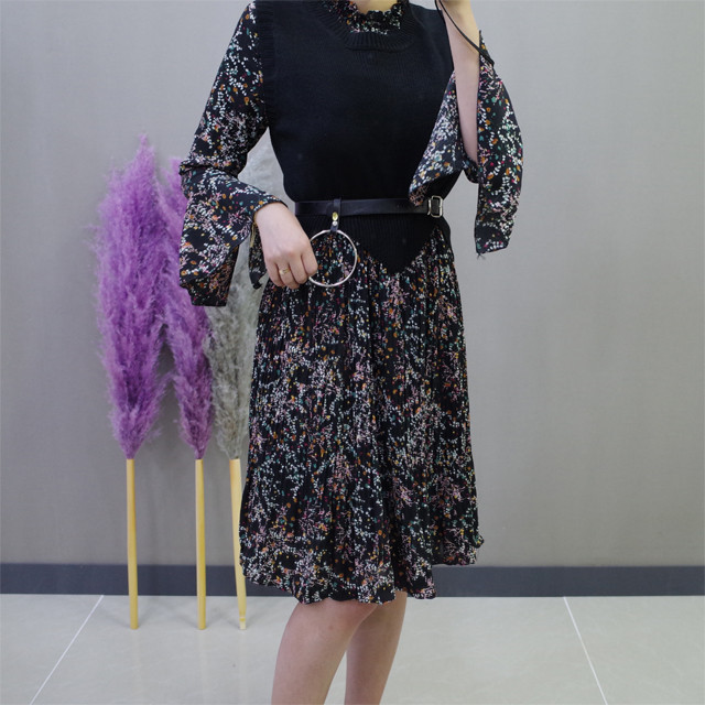 New Women Dress Flower One-piece Vest Coat Women T