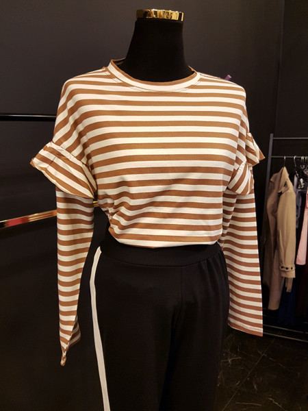 New Women's Pants Track Span Side Line Color Bo