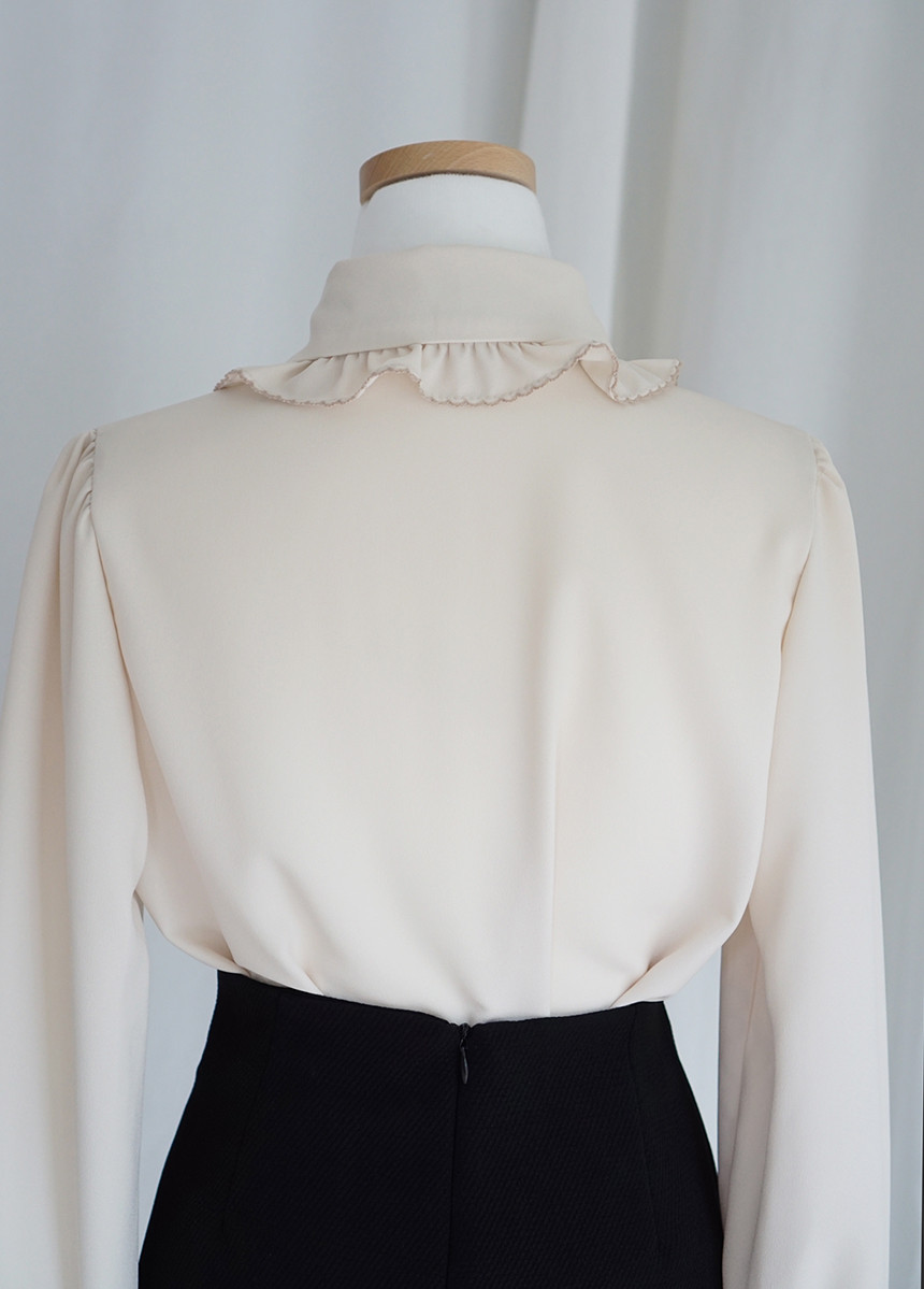 NEW FASHION LADY GIRL Blouse Lace ruffle ribbon bl