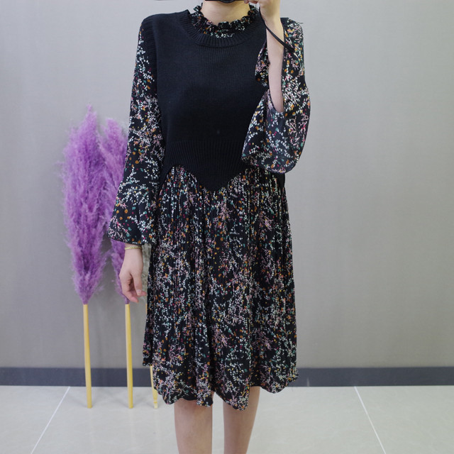 New Women Dress Flower One-piece Vest Coat Women T