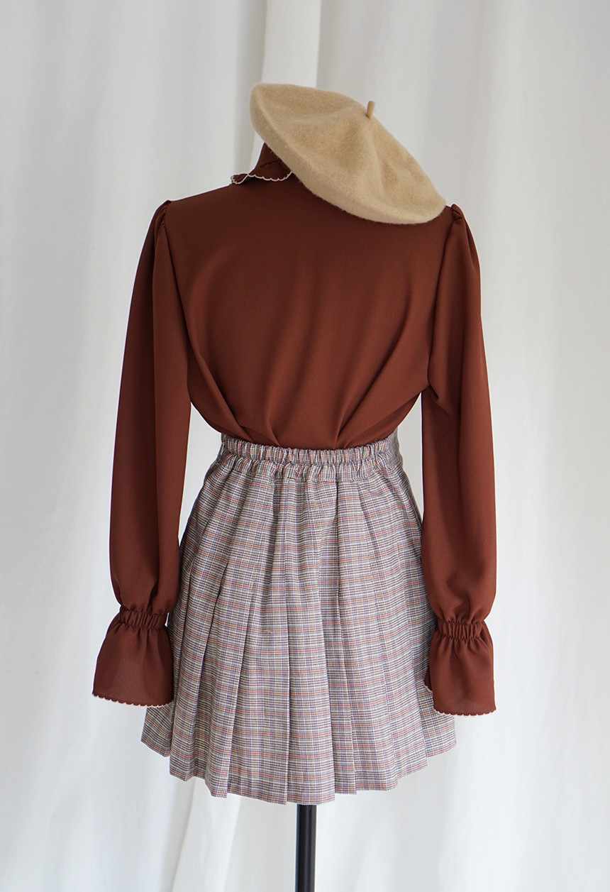 NEW FASHION LADY GIRL Blouse Lace ruffle ribbon bl