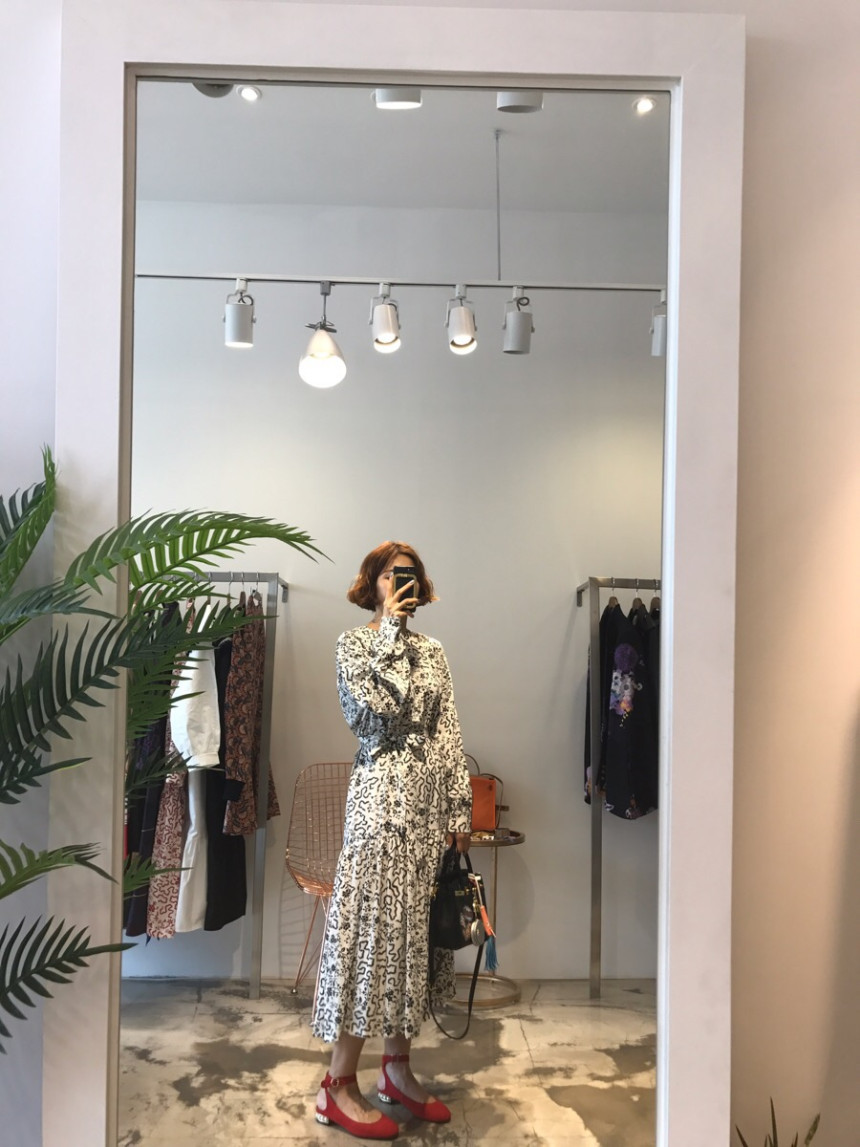 New Women Dress Long stretch dress ethnic long-sle