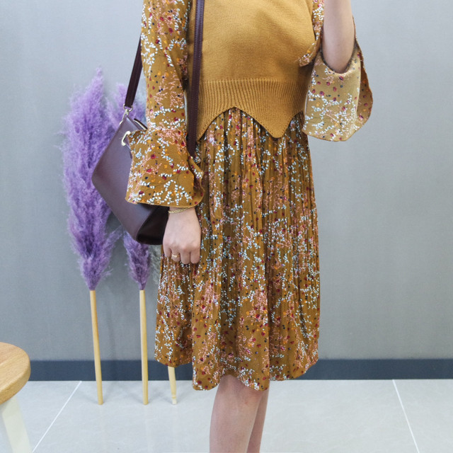 New Women Dress Flower One-piece Vest Coat Women T