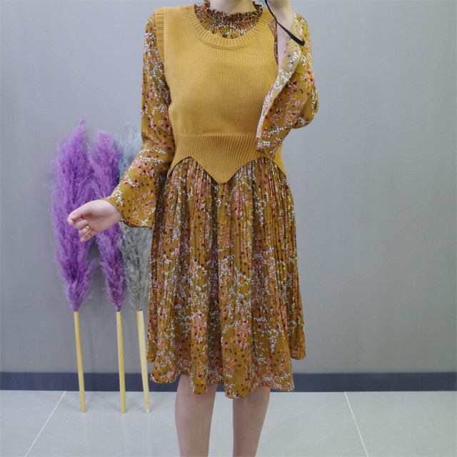 New Women Dress Flower One-piece Vest Coat Women T