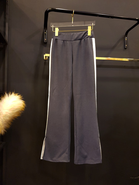 New Women's Pants Track Span Side Line Color Bo