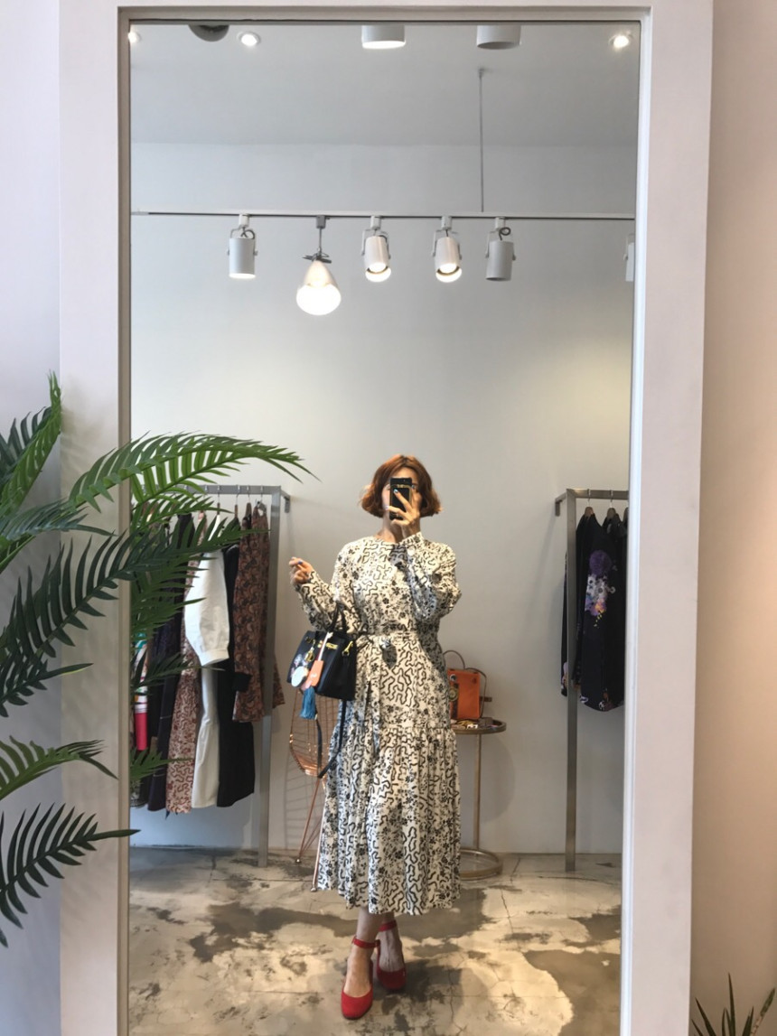 New Women Dress Long stretch dress ethnic long-sle