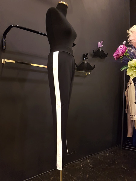 New Women's Pants Track Span Side Line Color Bo