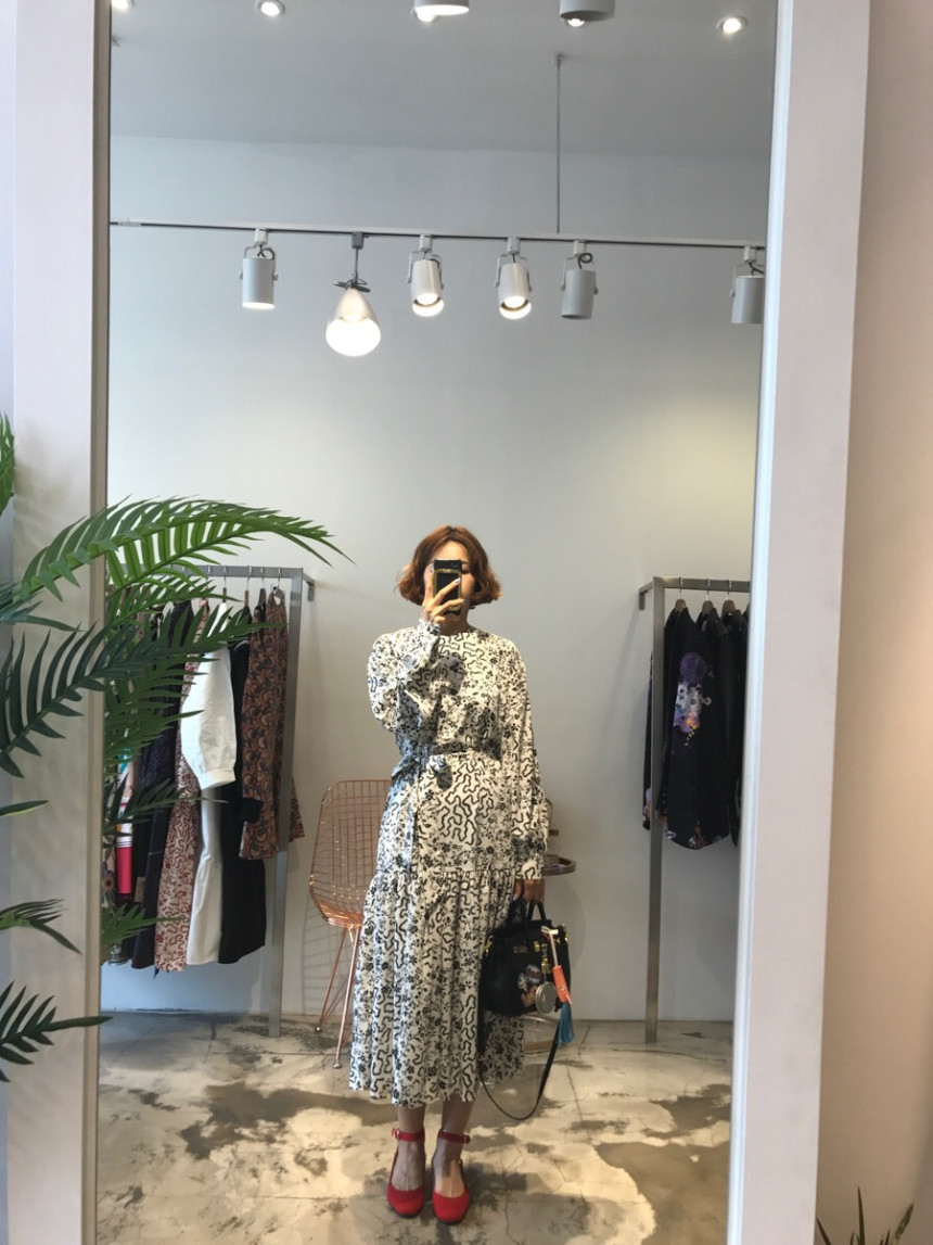 New Women Dress Long stretch dress ethnic long-sle