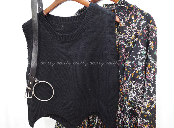 New Women Dress Flower One-piece Vest Coat Women T