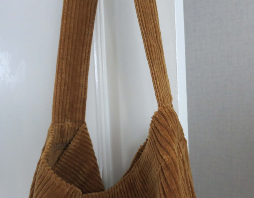 Merci Corduroy Eco Bags Stiff items Everyday Fashi