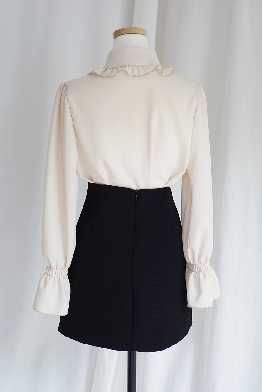 NEW FASHION LADY GIRL Blouse Lace ruffle ribbon bl