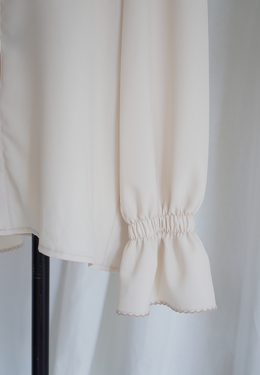 NEW FASHION LADY GIRL Blouse Lace ruffle ribbon bl