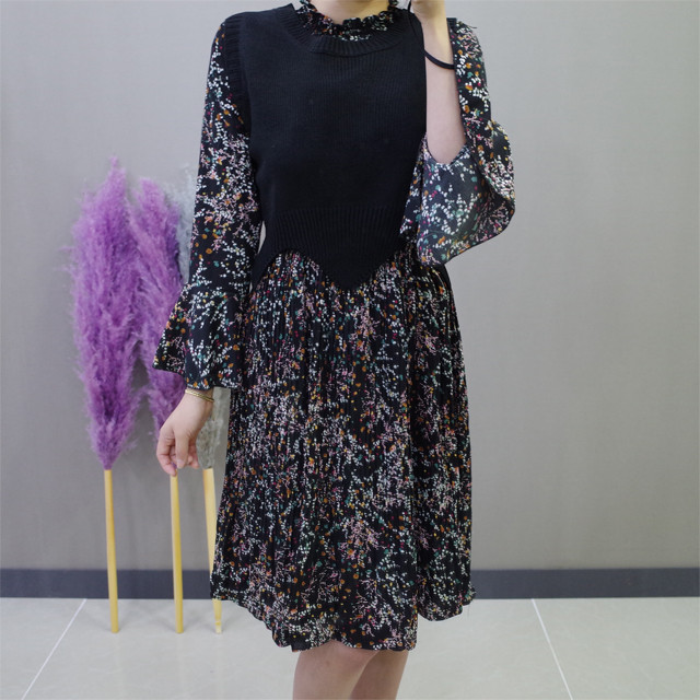 New Women Dress Flower One-piece Vest Coat Women T