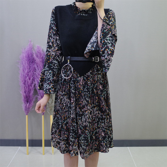 New Women Dress Flower One-piece Vest Coat Women T