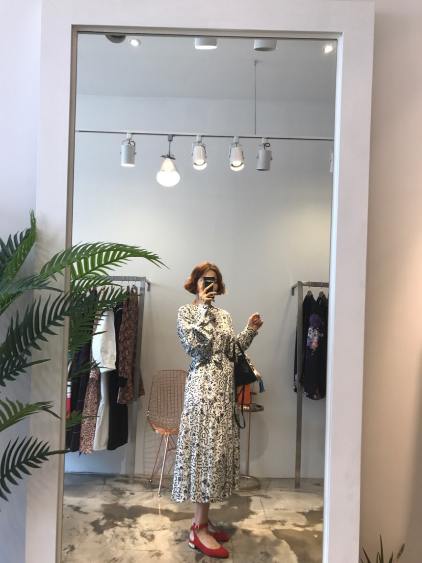 New Women Dress Long stretch dress ethnic long-sle