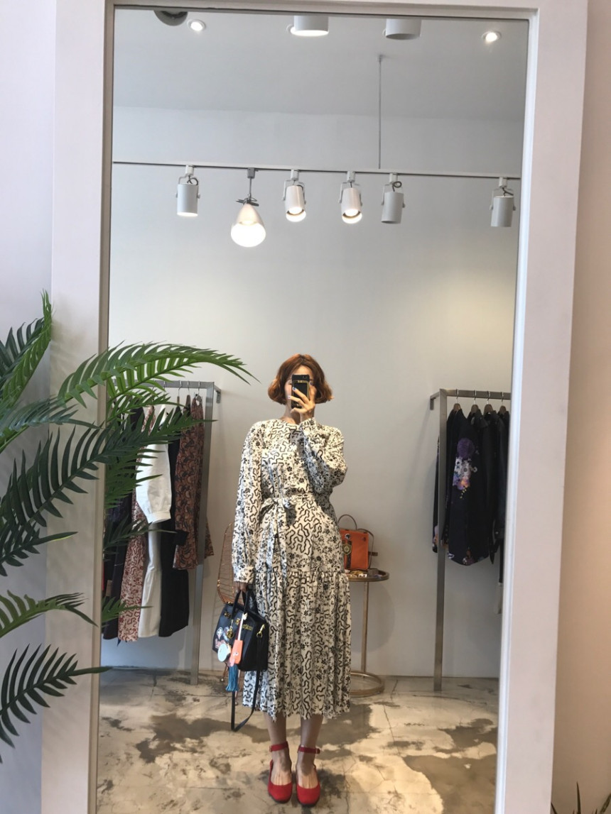 New Women Dress Long stretch dress ethnic long-sle