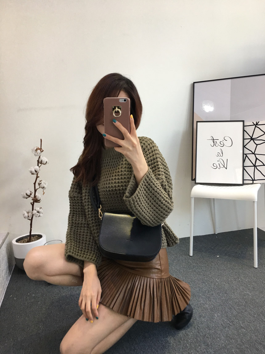 New Three Way Mini Leather Leather Back Brown Bag 