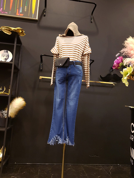 Korea Jeans Pants Washing Hem Hemming Surgery Span