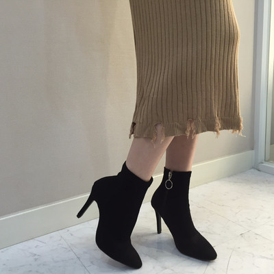 Long-sleeved knit long skirt 20 women's name by