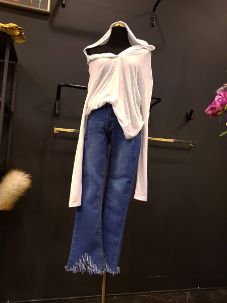 Korea Jeans Pants Washing Hem Hemming Surgery Span